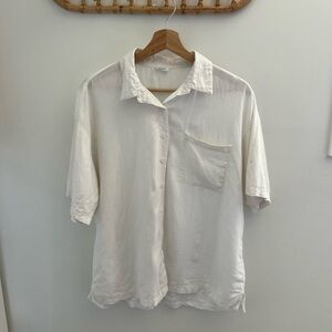 COTTON ON Linen Button Down Shirt